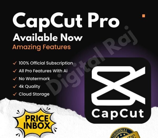 CAPCUT PRO with Ai Features No Watermark, Pre-Activated